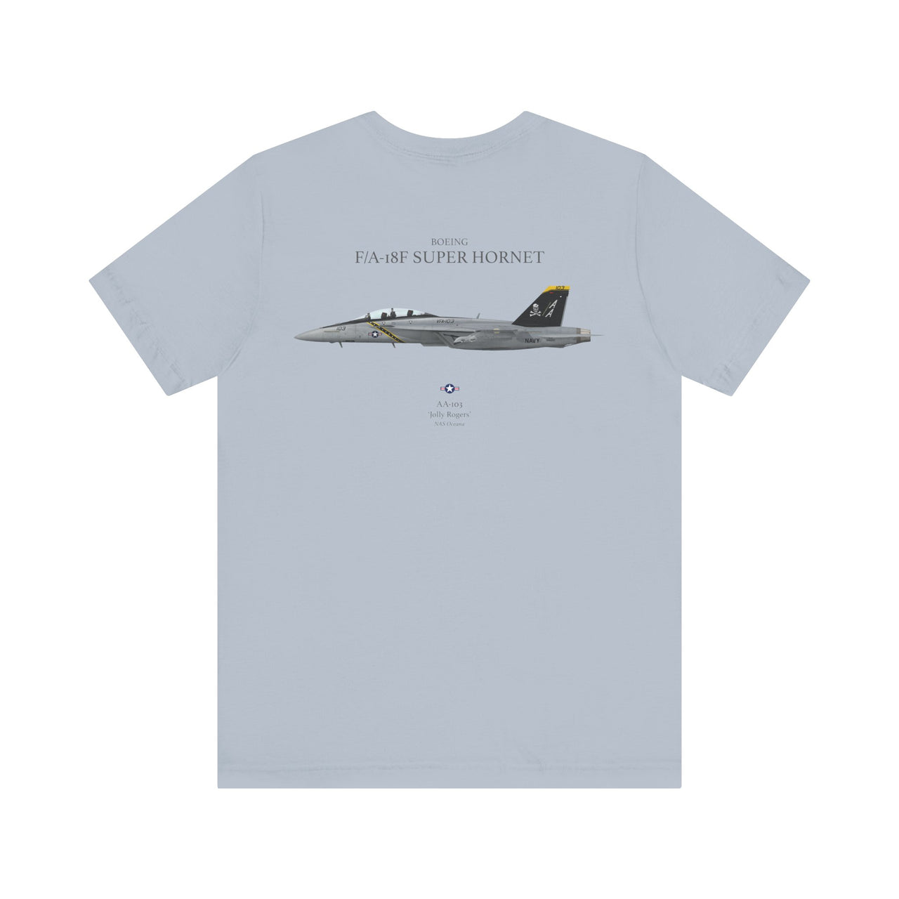 F/A-18F Super Hornet 'Jolly Rogers' - T-shirt printed on back