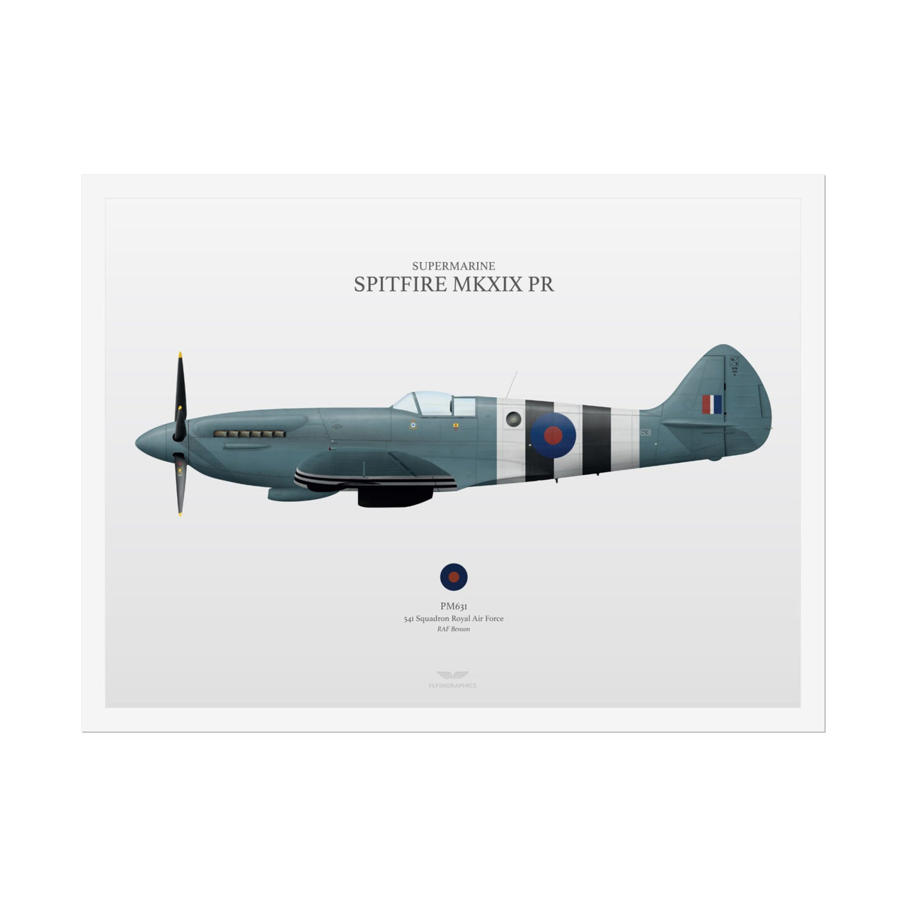 Spitfire MKXIX PR -  Rolled Poster