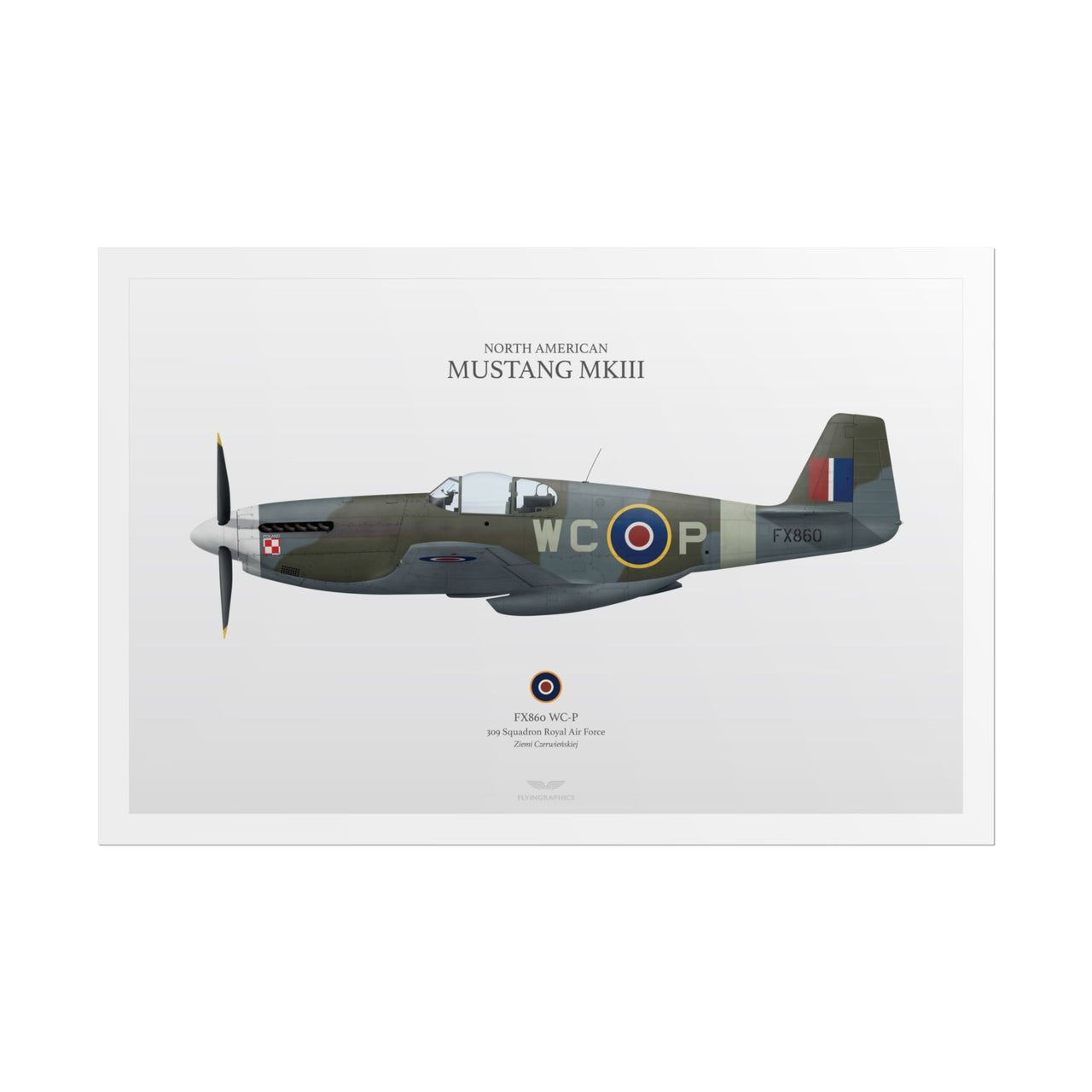 Mustang MKIII  -  Rolled Poster