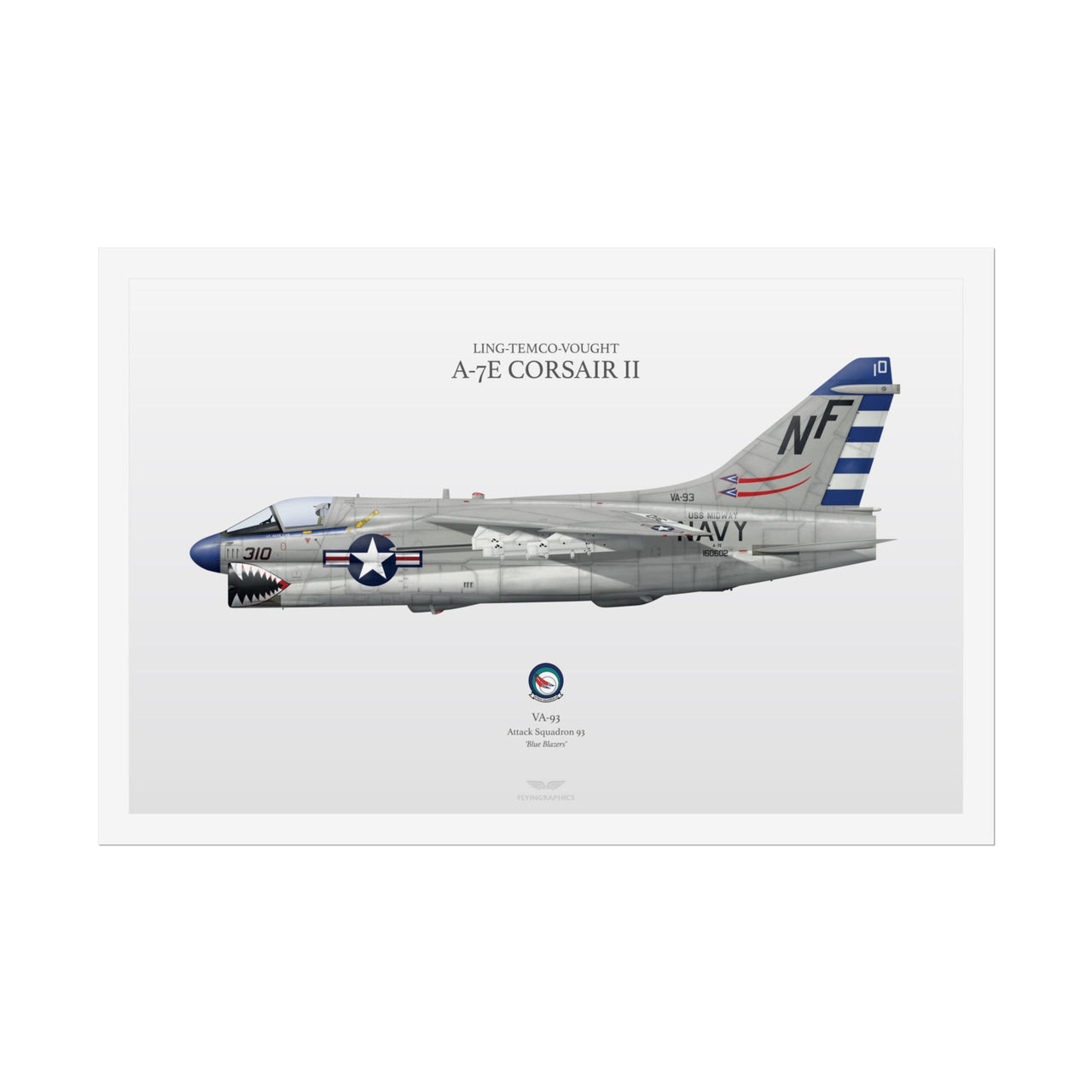 LTV A-7E Corsair II -  Rolled Poster