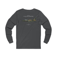 Thumbnail for F-105 F Thunderchief  - Long-Sleeve T-shirt printed on back