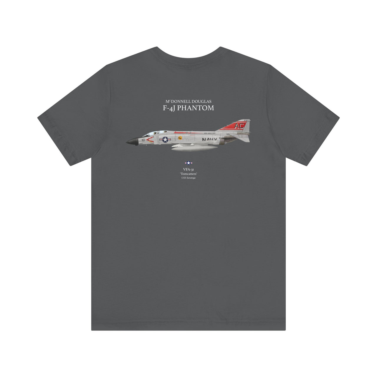 F-4J Phantom 'Tomcatters' - T-shirt printed on back