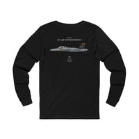 Thumbnail for F/A-18F Super Hornet 'Jolly Rogers' - Long-Sleeve T-shirt printed on back