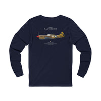 Thumbnail for P-40L Warhawk - Long Sleeve Tee printed on back