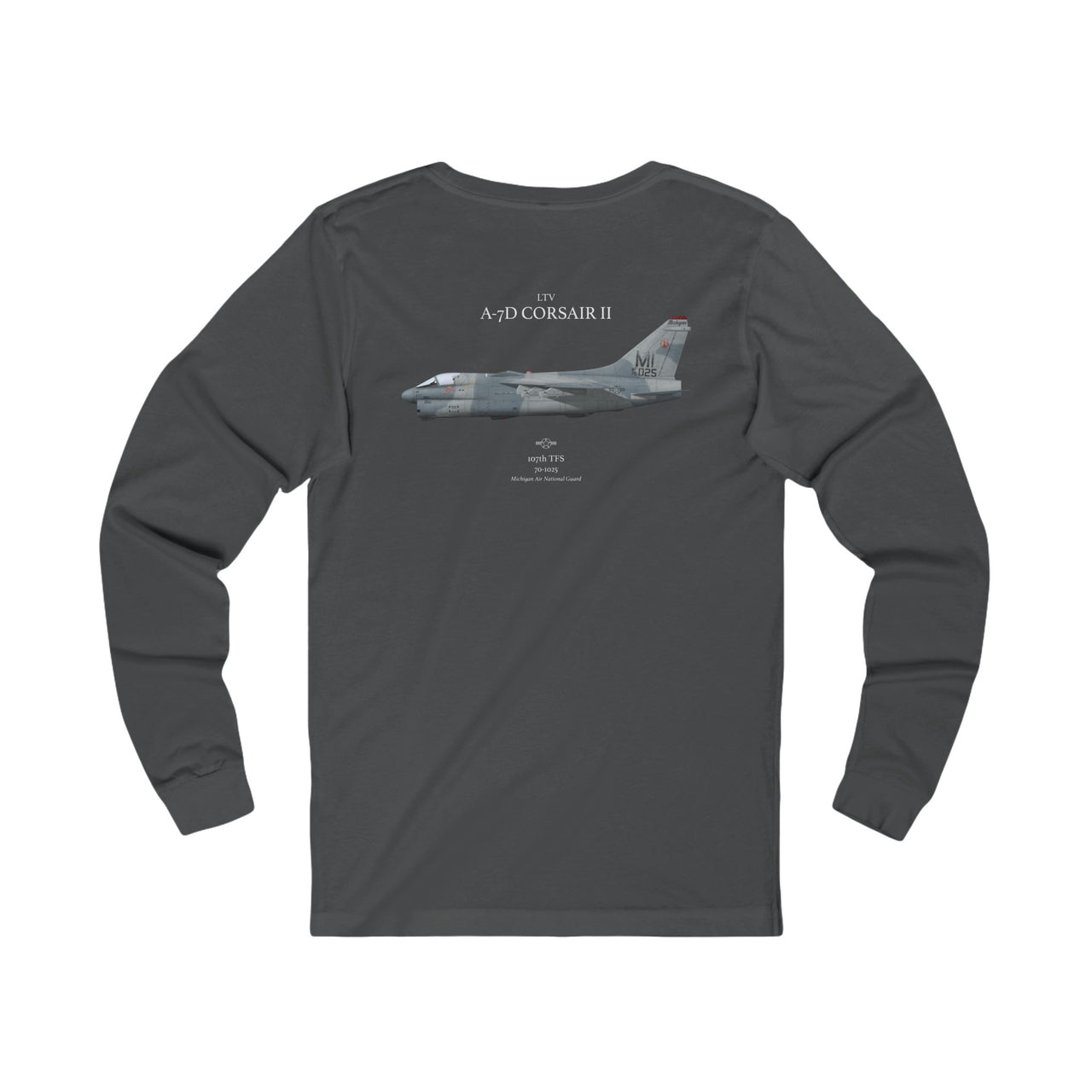 A-7D Corsair II  - Long-Sleeve T-shirt printed on back