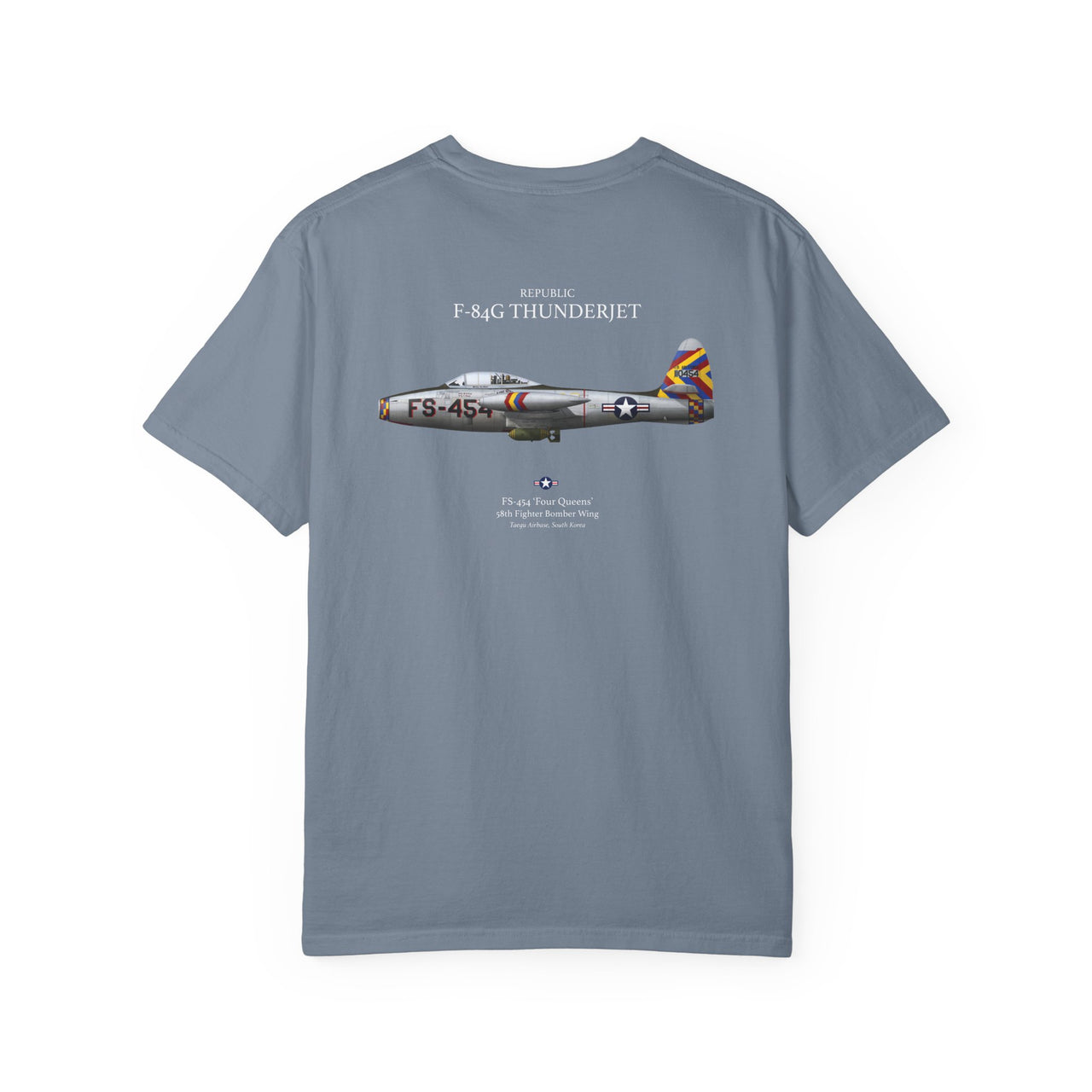 F-84G Thunderjet - T-shirt printed on back