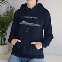 Thumbnail for F/A-18F Super Hornet 'Jolly Rogers'  - Hoodie