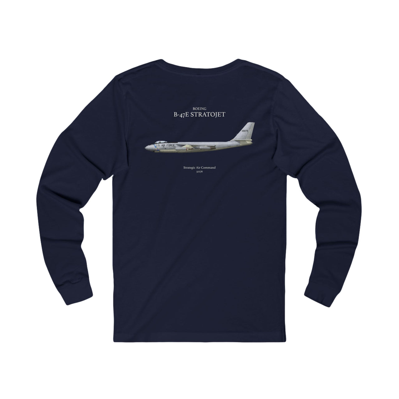 B-47E Stratojet - Long-Sleeve T-shirt printed on back