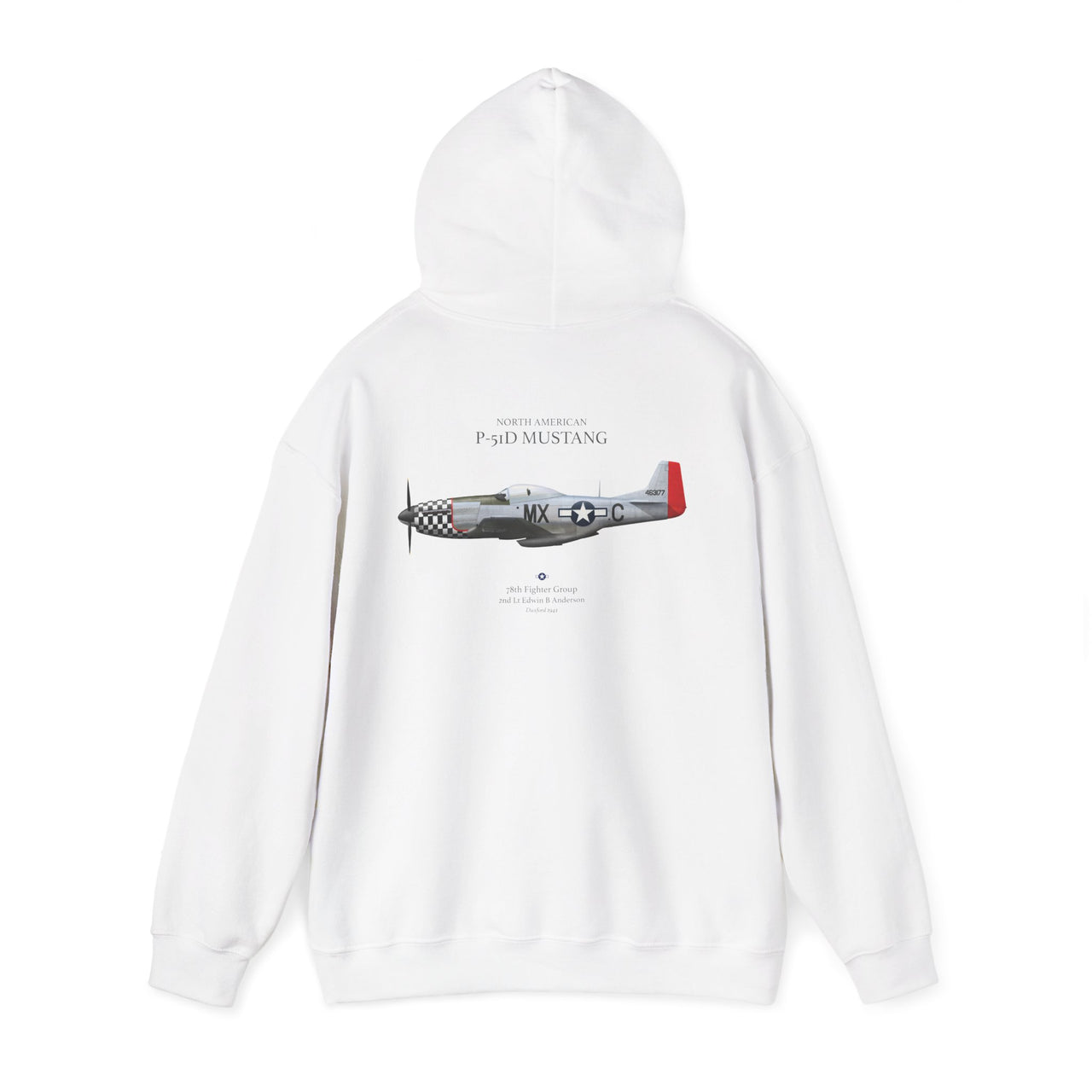 P-51D Mustang 78th FG - Hoodie printed on back