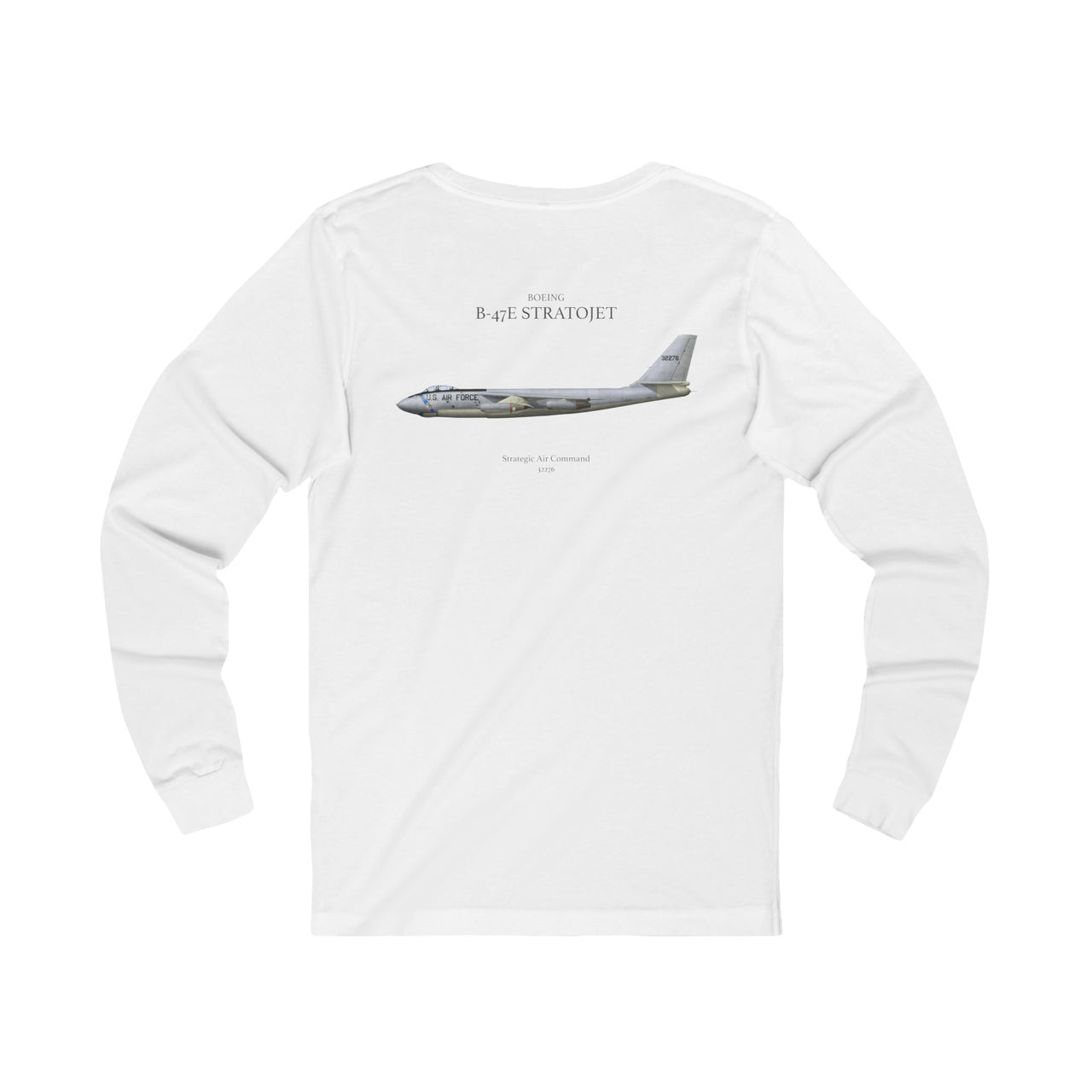 B-47E Stratojet - Long-Sleeve T-shirt printed on back