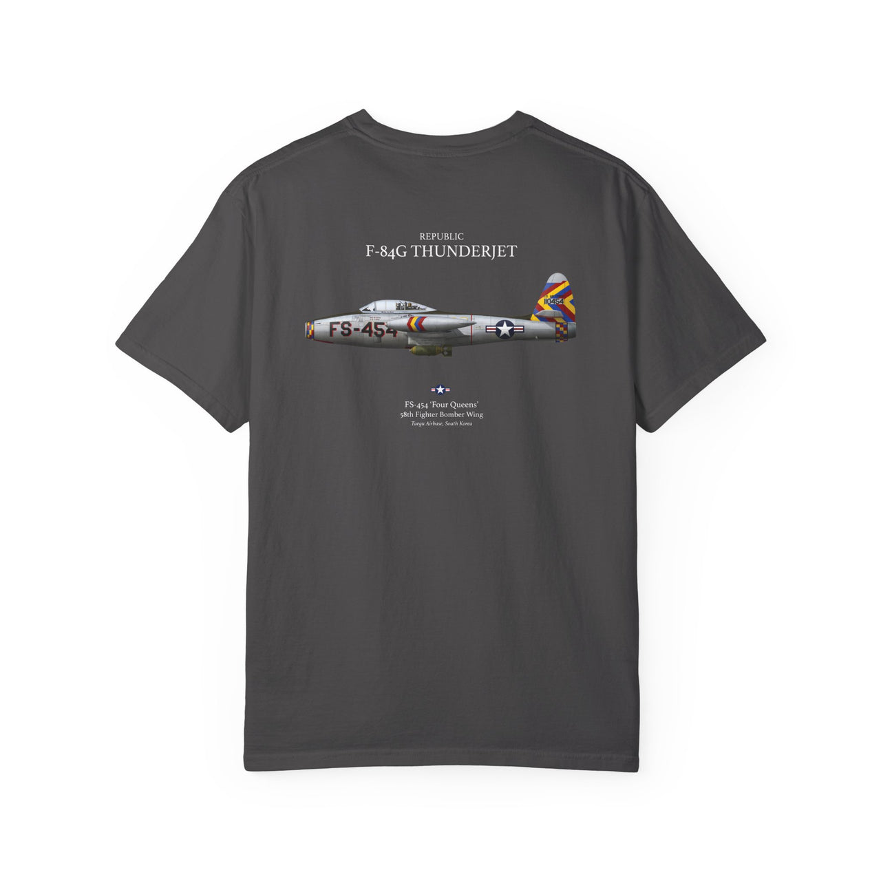 F-84G Thunderjet - T-shirt printed on back
