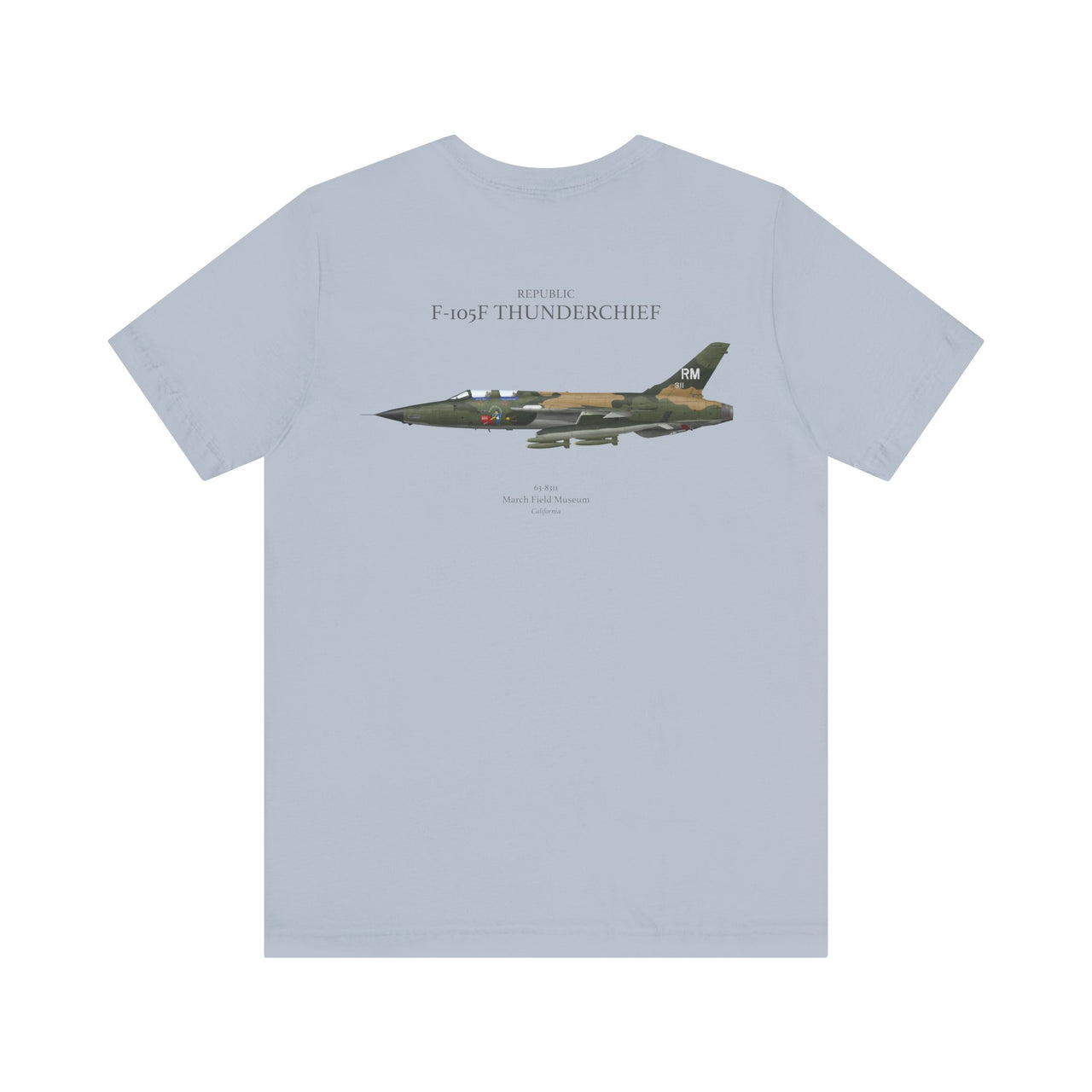 F-105 F Thunderchief - T-shirt printed on back