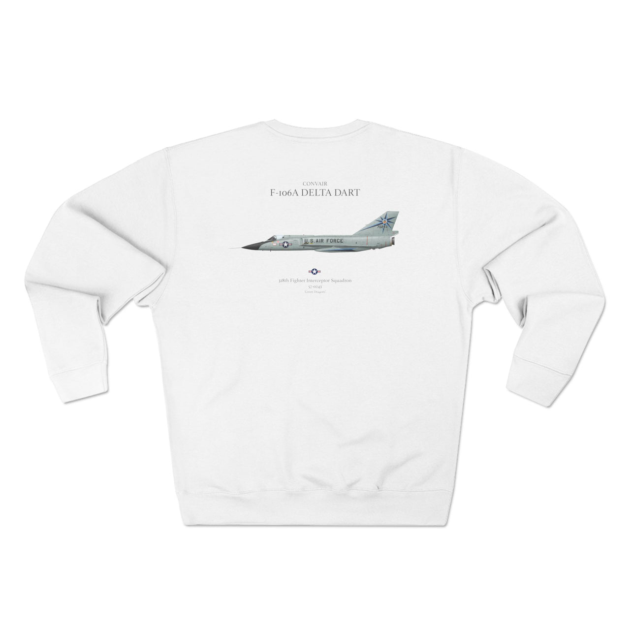 F-106A Delta Dart - Sweat shirt printed on back