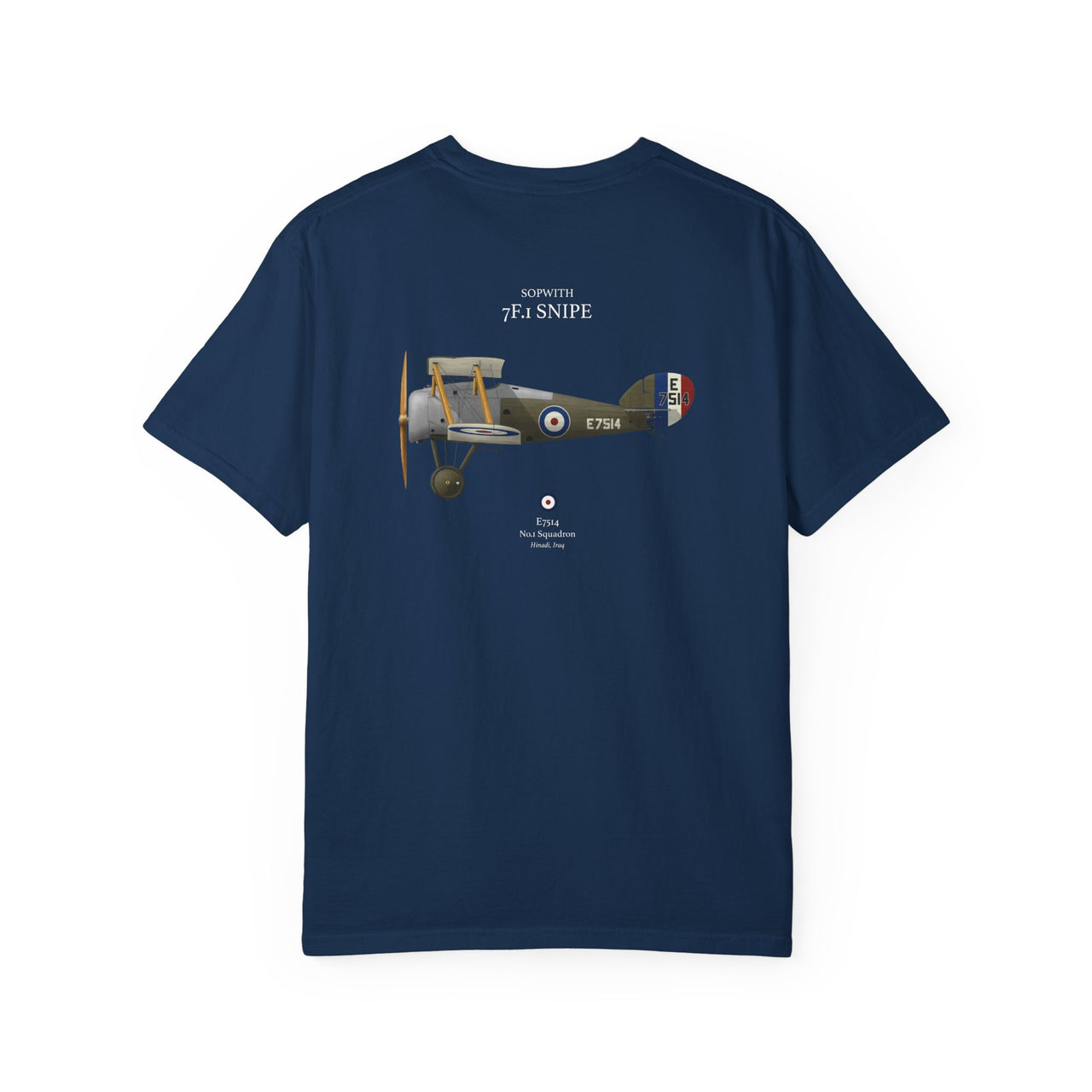 Sopwith 7F.1 Snipe - T-shirt printed on back