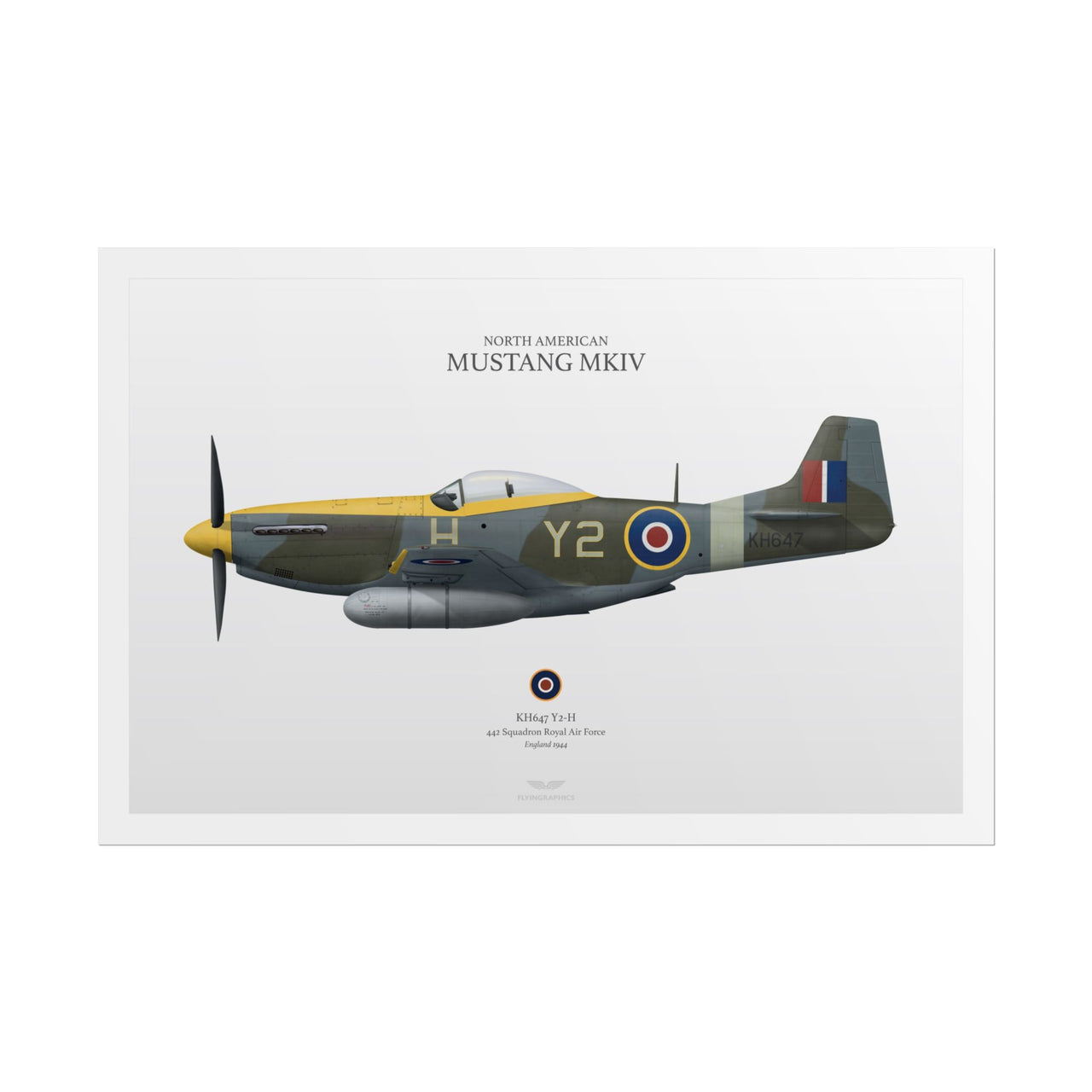 Mustang MKIV -  Rolled Poster