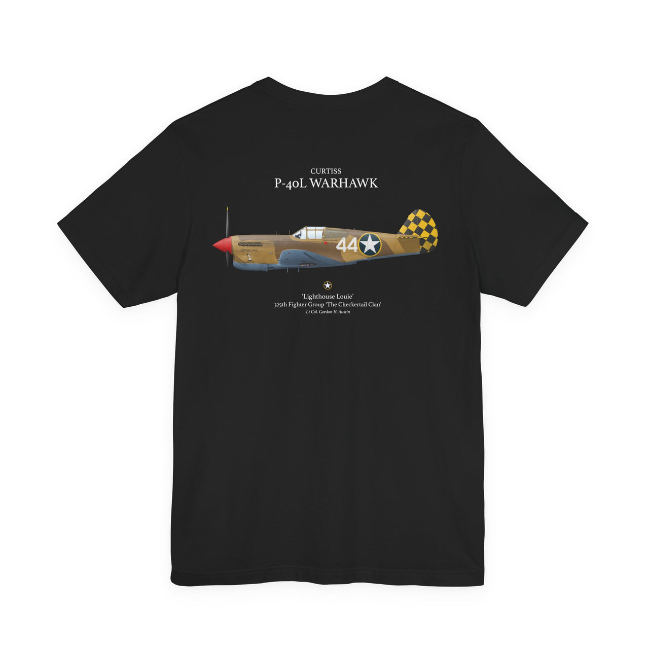 P-40L Warhawk - T-shirt printed on back