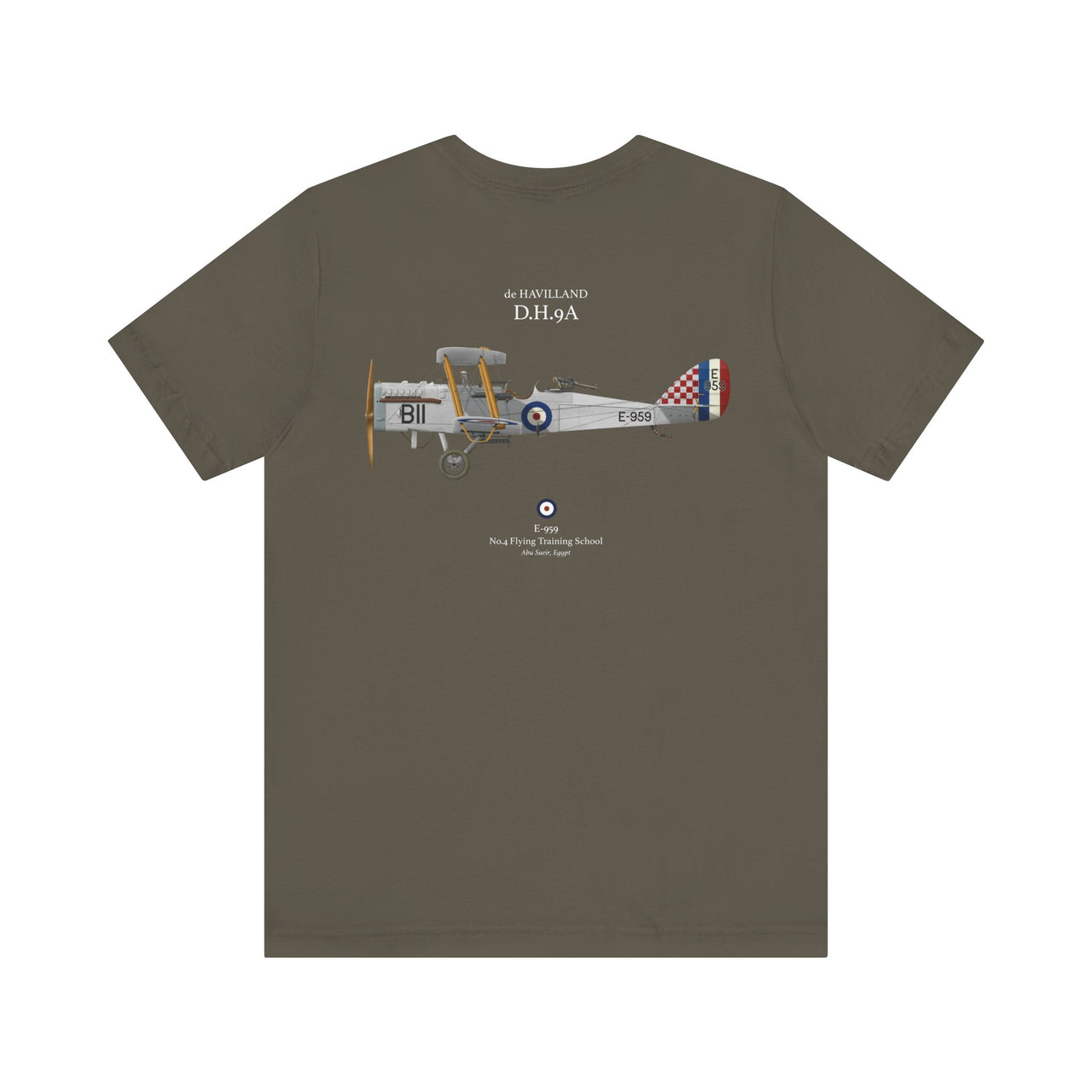 de Havilland D.H.9A - T-shirt printed on back
