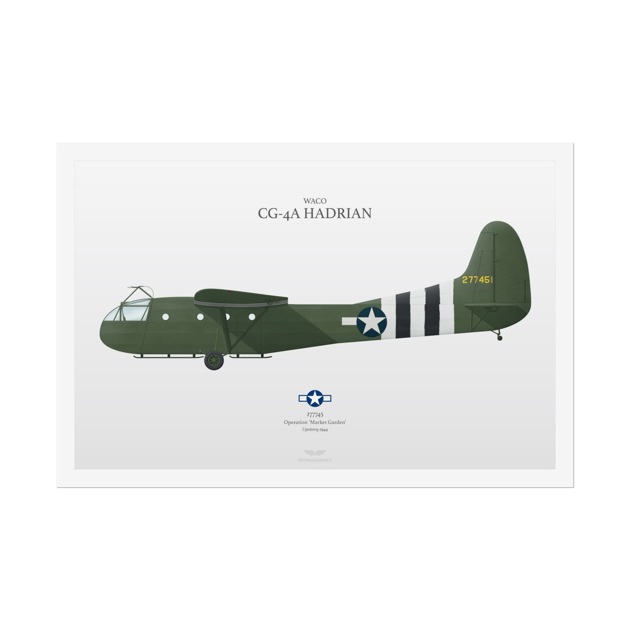 WACO CG-4A Hadrian -  Rolled Poster