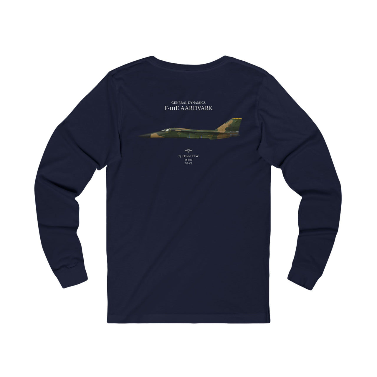 F-111E Aardvark - Long-Sleeve T-shirt printed on back