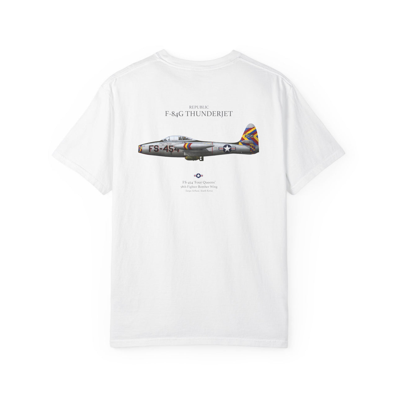 F-84G Thunderjet - T-shirt printed on back