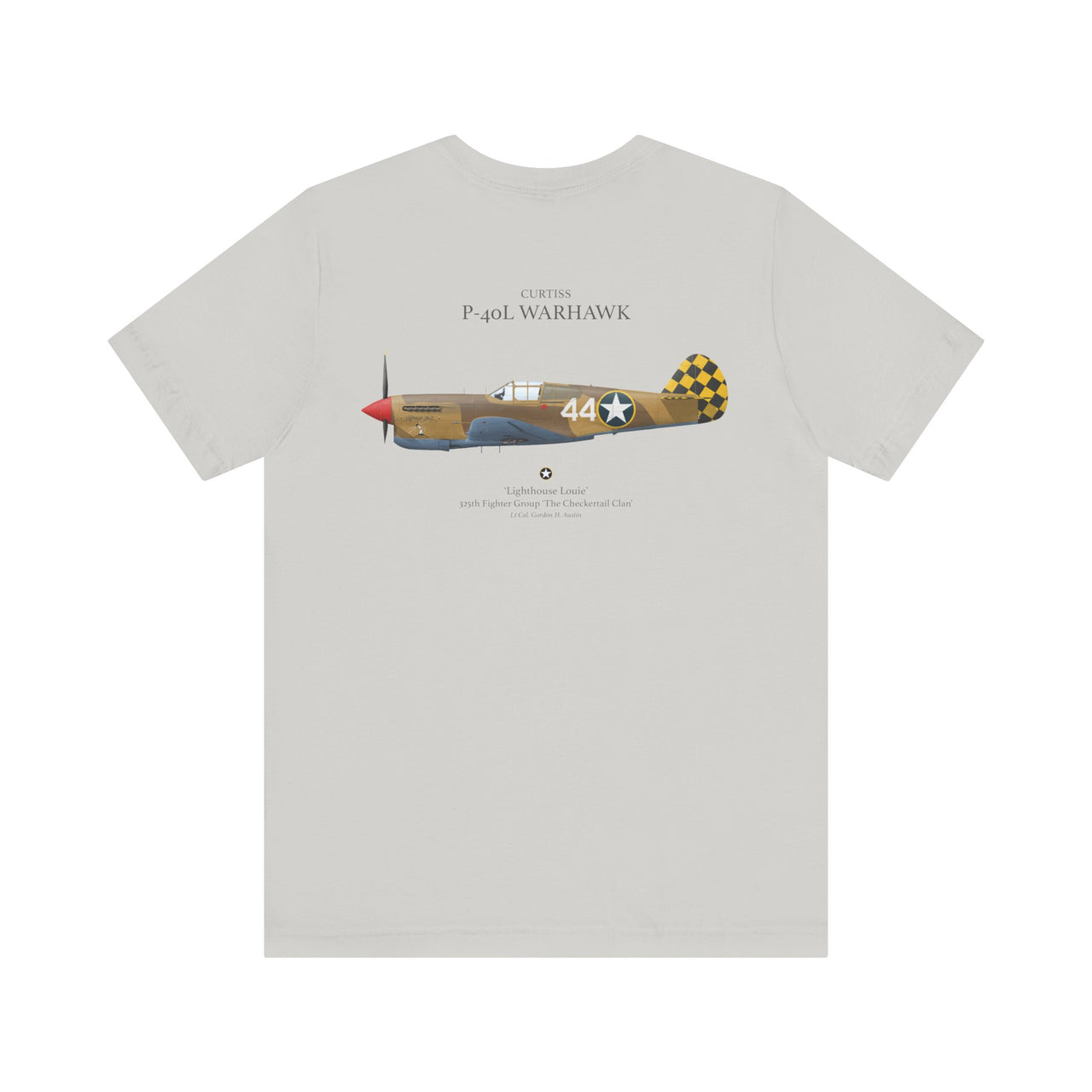 P-40L Warhawk - T-shirt printed on back