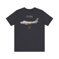 Thumbnail for F-86E Sabre - T-shirt printed on back