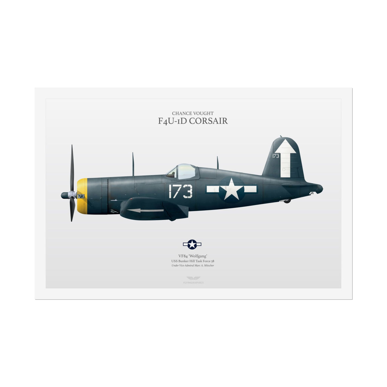 F4U-ID Corsair -  Rolled Poster