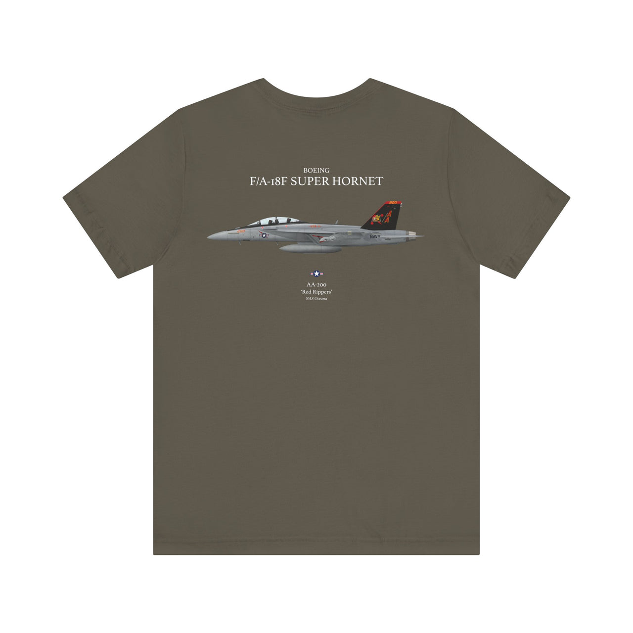 F/A-18F Super Hornet 'Red Rippers' - T-shirt printed on back