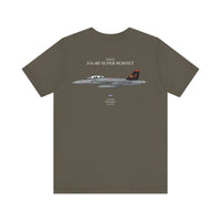 Thumbnail for F/A-18F Super Hornet 'Red Rippers' - T-shirt printed on back