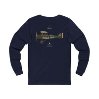 Thumbnail for RAF SE.5A - Long-Sleeve T-shirt printed on back