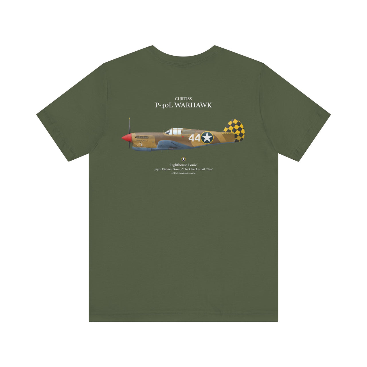 P-40L Warhawk - T-shirt printed on back