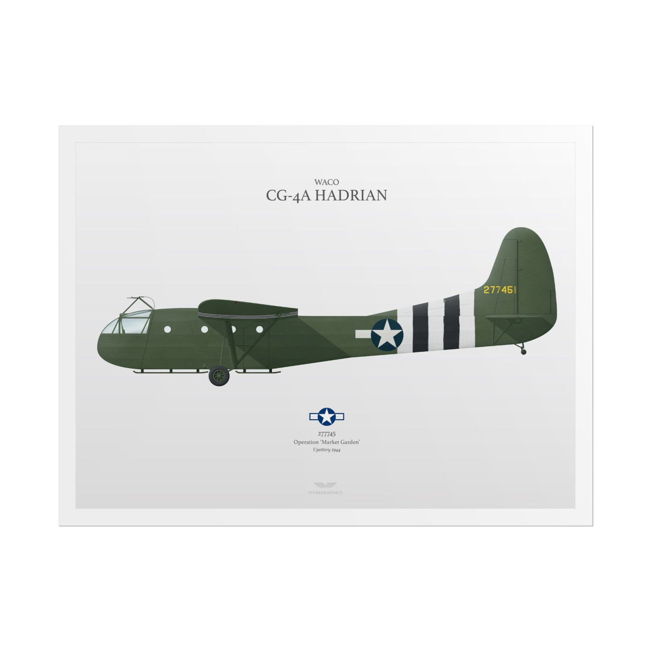 WACO CG-4A Hadrian -  Rolled Poster