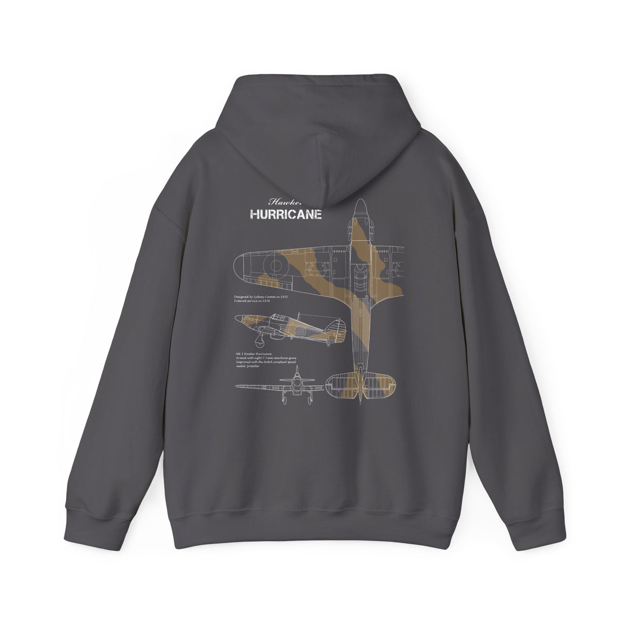 Hawker Hurricane - Hoodie printed on back