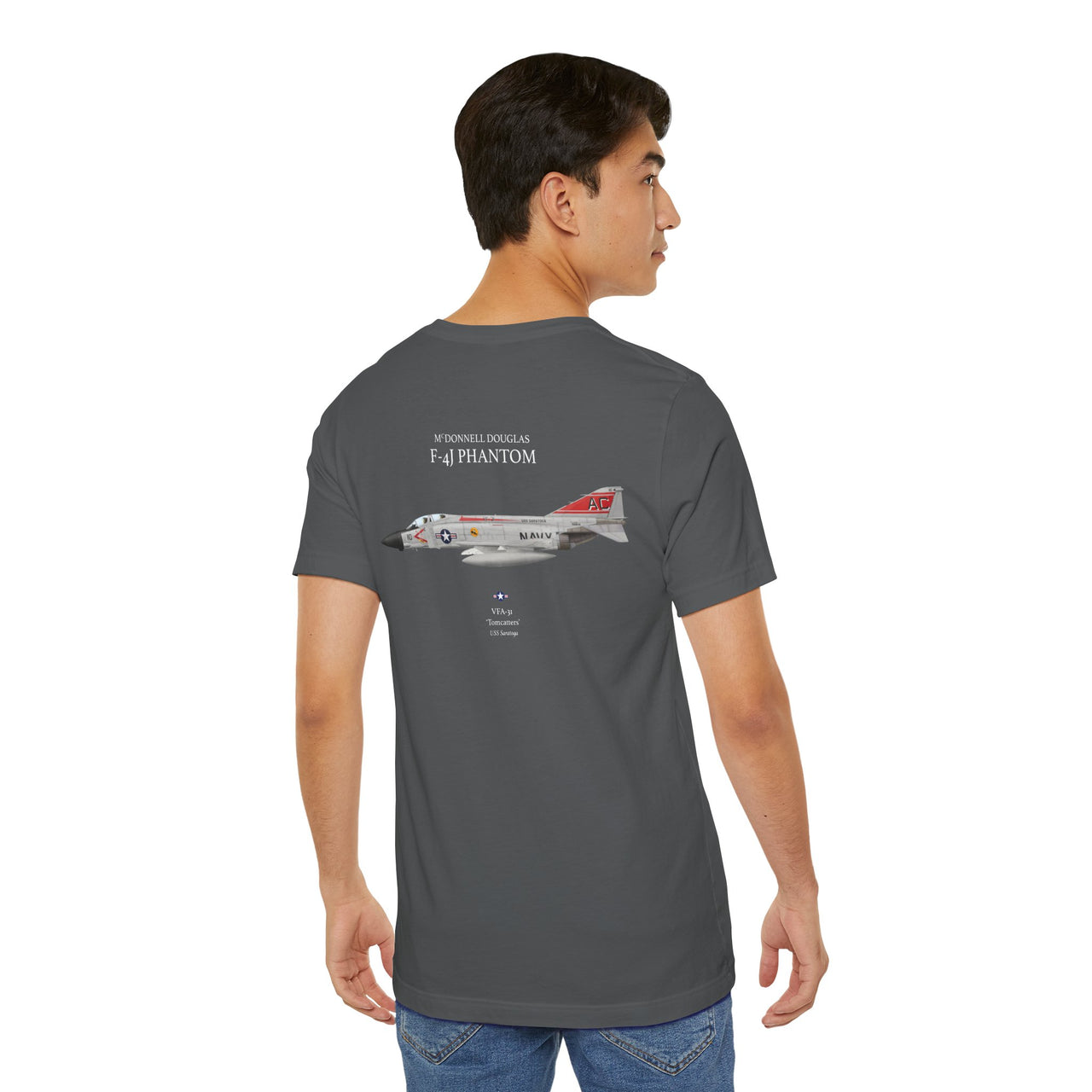 F-4J Phantom 'Tomcatters' - T-shirt printed on back