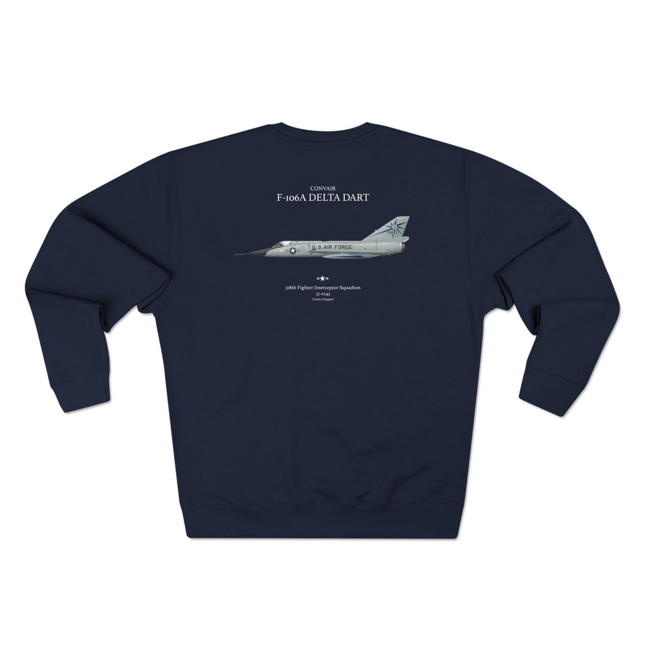F-106A Delta Dart - Sweat shirt printed on back