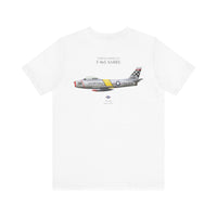 Thumbnail for F-86E Sabre - T-shirt printed on back