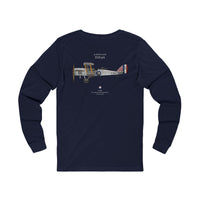 Thumbnail for de Havilland D.H.9A - Long-Sleeve T-shirt printed on back