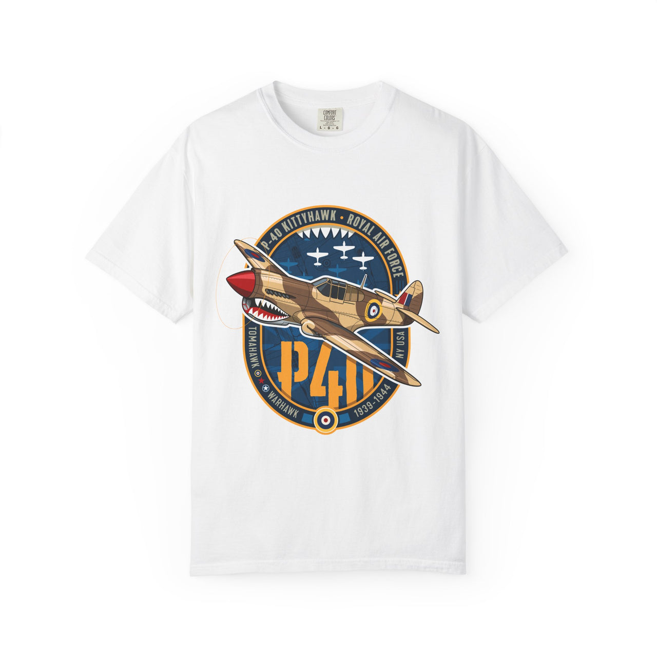 P-40 Kittyhawk - T-shirt printed