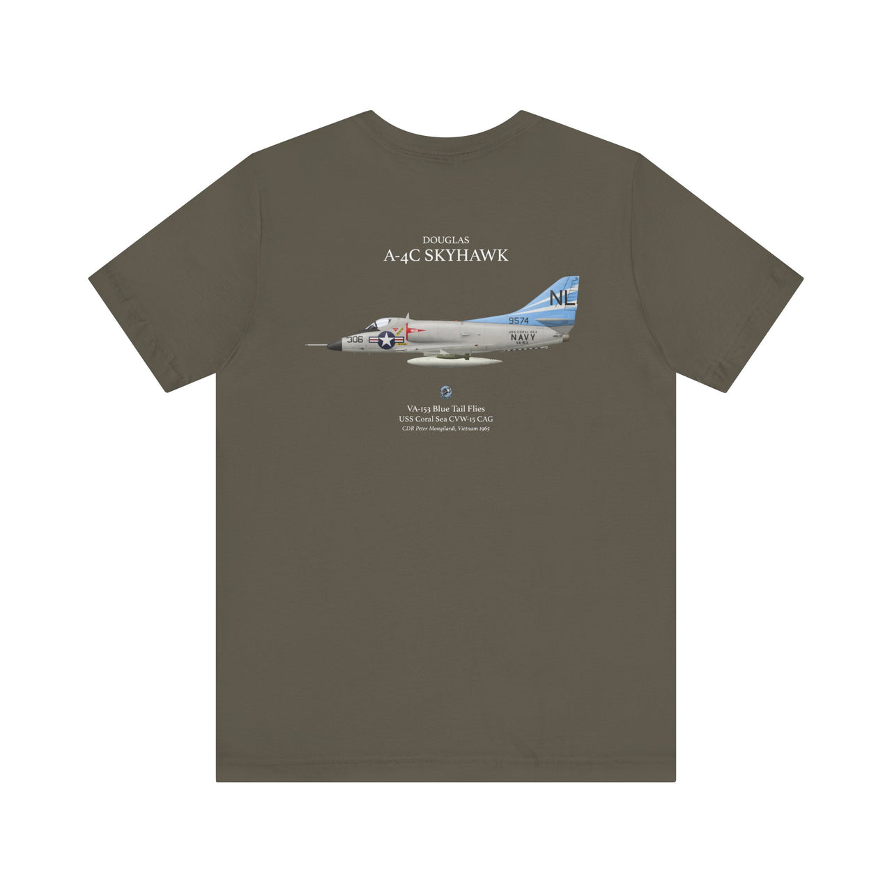 A-4C Skyhawk - T-shirt printed on back