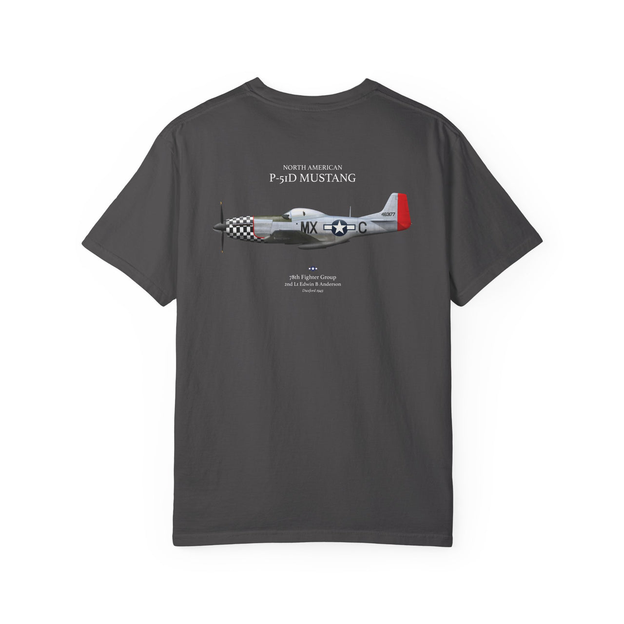 P-51D Mustang 78th FG - T-shirt printed on back