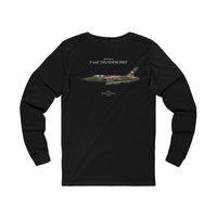 F-105 F Thunderchief  - Long-Sleeve T-shirt printed on back