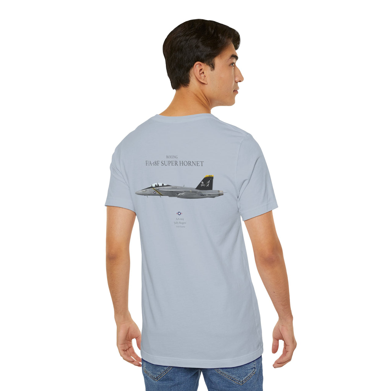 F/A-18F Super Hornet 'Jolly Rogers' - T-shirt printed on back