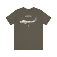 Thumbnail for F-86E Sabre - T-shirt printed on back