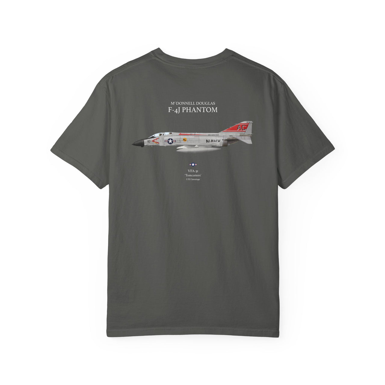 F-4J Phantom 'Tomcatters' - T-shirt printed on back