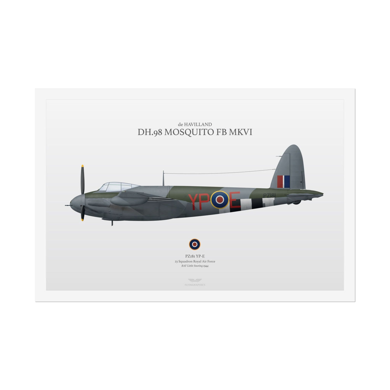 de Havilland DH.98 Mosquito FB MKVI -  Rolled Poster