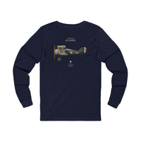 Thumbnail for Sopwith 7F.1 Snipe - Long-Sleeve T-shirt printed on back