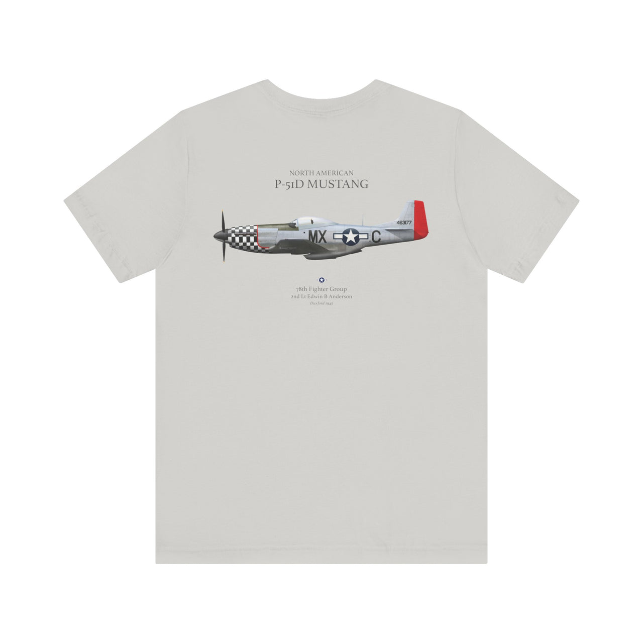 P-51D Mustang 78th FG - T-shirt printed on back