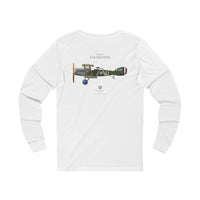 Thumbnail for Bristol F2B Fighter - Long-Sleeve T-shirt printed on back