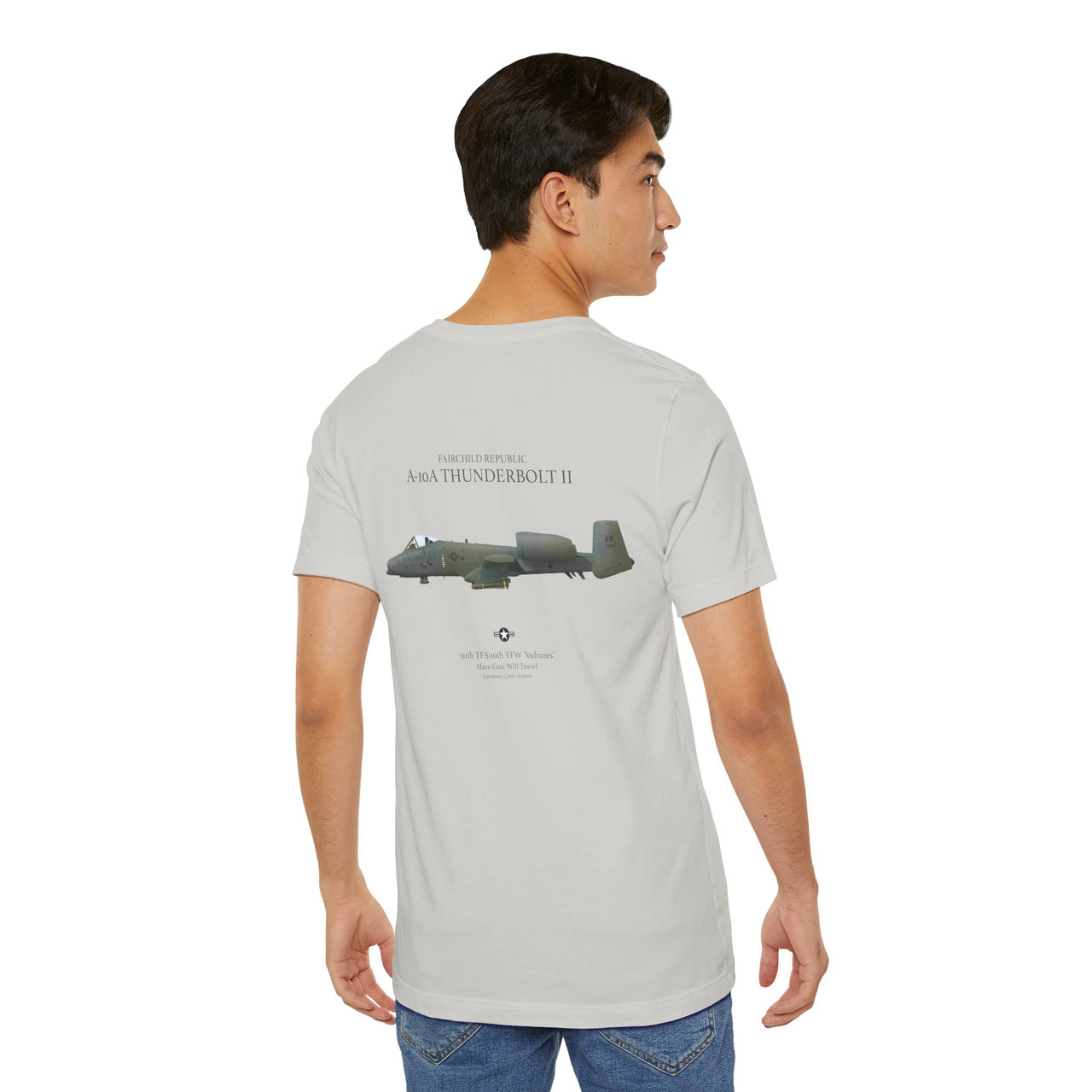 A-10A Thunderbolt II - T-shirt printed on back