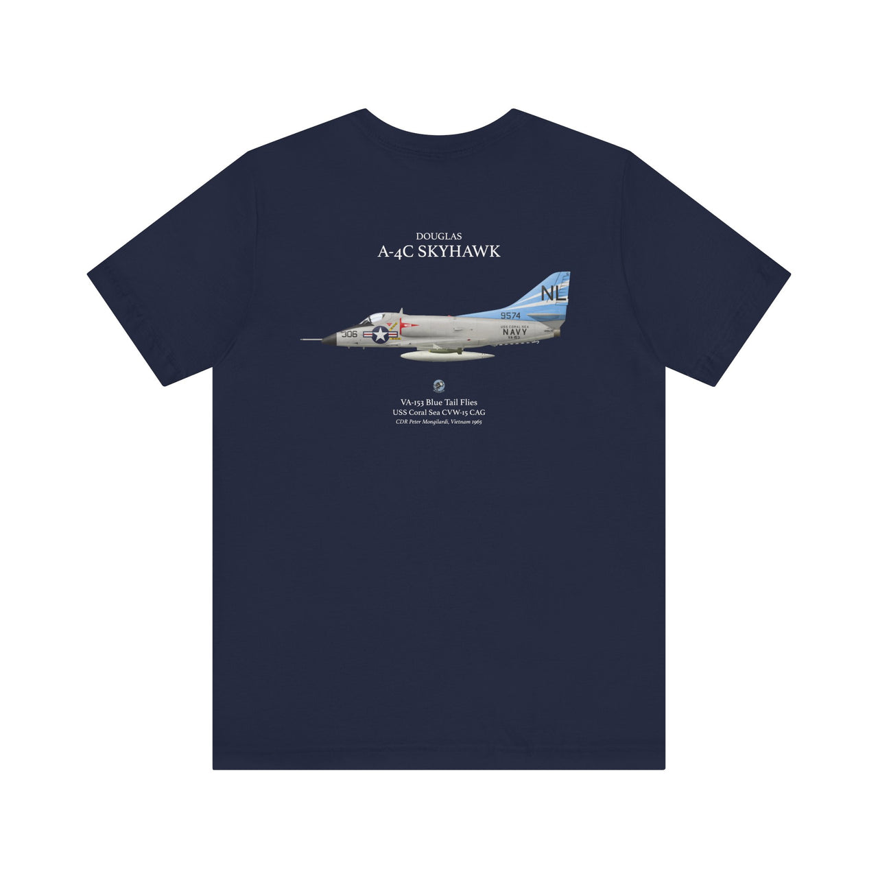 A-4C Skyhawk - T-shirt printed on back